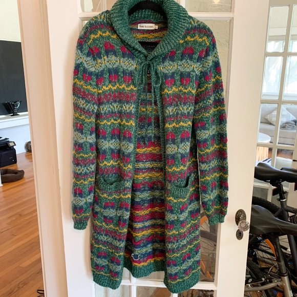 Handmade Knit Long Coat Cardigan 